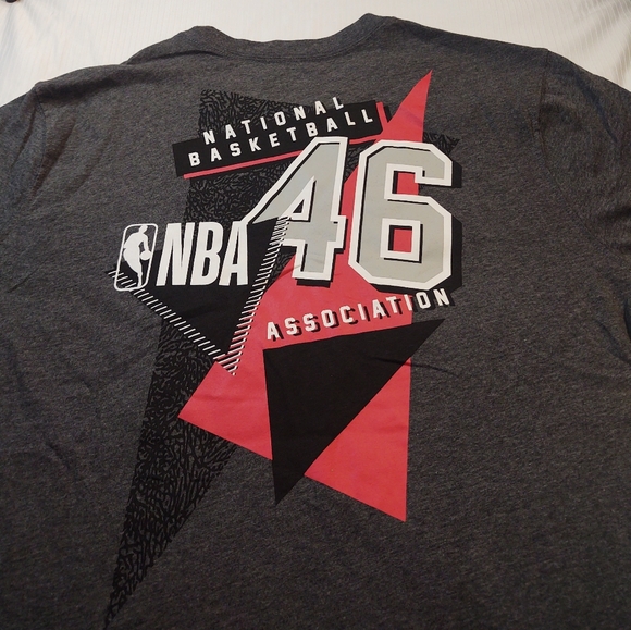 NBA Basketball Grey Short Sleeve T Shirt Size Large - Picture 6 of 6